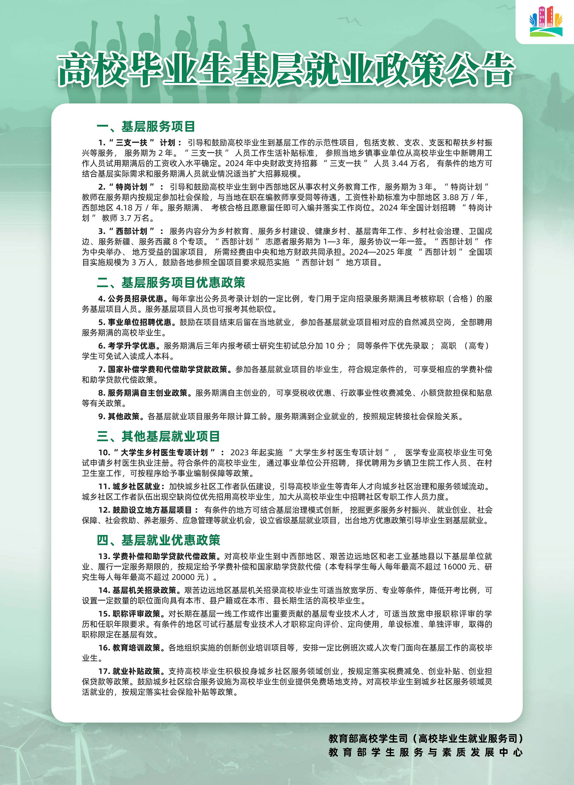普通高校畢業生基層就業政策公告_副本_副本.jpg